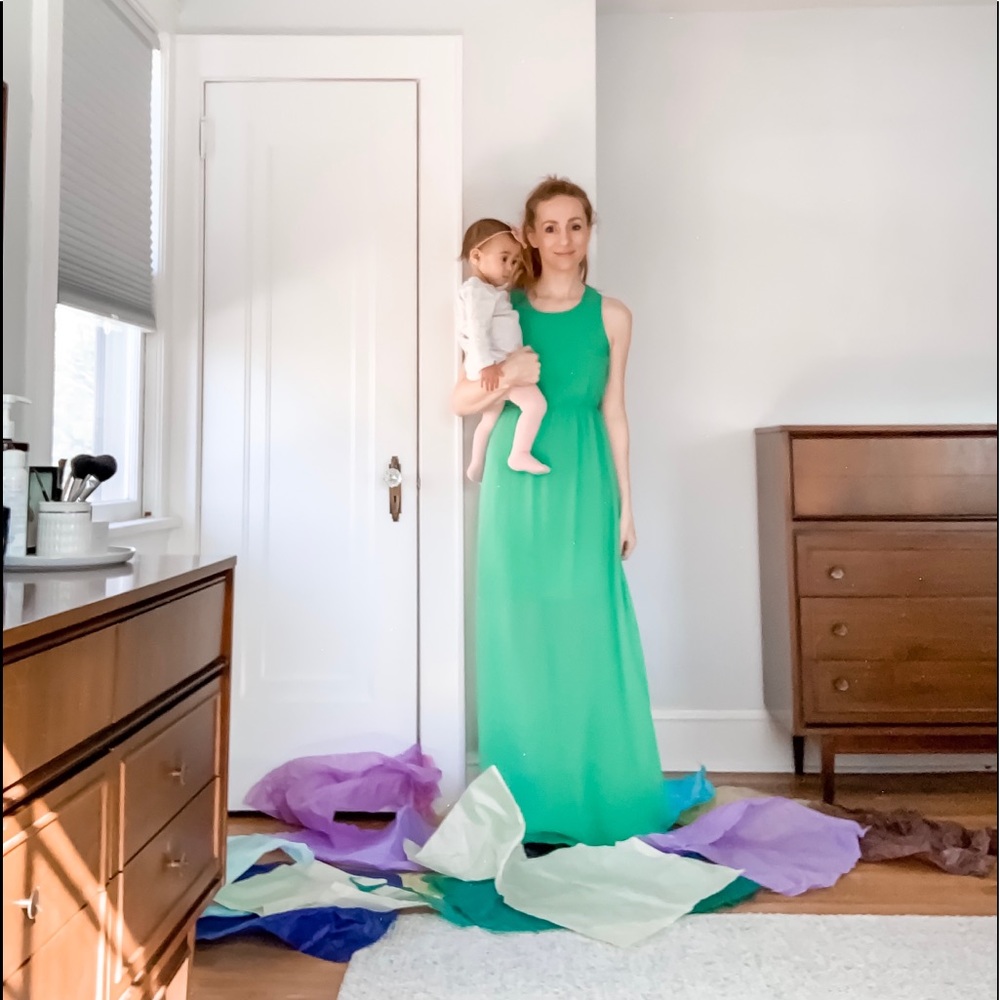 EUC 🇺🇸Hoboken NJ Boutique Green Dress